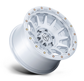 Fuel FC884SD Fortress Wheel 17x8.5 in Gloss Silver with Machined Face