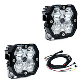 Baja Designs 49-7801-2NH Squadron 2.0 Pro Black Auxiliary LED Light Pod Pair