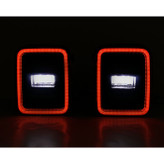 Quake LED QTE1184 Blackout Tail Lights for Jeep Gladiator JT 2020+