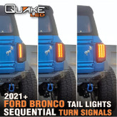 Quake LED QMT1192 Sequential LED Tail Lights for Ford Bronco 2021+