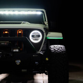 Quake LED QTE1402 HDX Slim DRL Fender Chop Kit for Jeep Wrangler JL & Gladiator JT 2018+