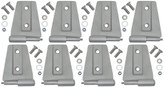 Kentrol 40576 Stainless Steel Door Hinge Set for Jeep Wrangler JK 4 Door 2007-2018