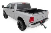 Rough Country 49318650 Hard Tri-Fold Flip Up Bed Cover for Ram 1500/2500/3500 6'4" Bed 2009+