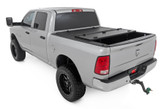 Rough Country 49318650 Hard Tri-Fold Flip Up Bed Cover for Ram 1500/2500/3500 6'4" Bed 2009+