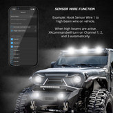 XK Glow XK-CMD-KIT XKommand Off Road Switch Panel with Bluetooth Controlled App