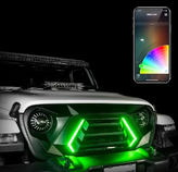 XK Glow XK-GRILL-JL1-DM XKChrome LED Grille Kit for Jeep Wrangler JL & Gladiator JT 2018+