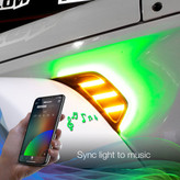 XK Glow XK-VENT-RGB-JK RGB & Amber Fender Light Kit for Jeep Wrangler JK 2007-2018