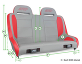 PRP Seats A9210-40 Elite Series Rear Suspension Bench Seat