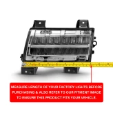 Anzo USA 511086 JEEP WRANGLER 18+ FULL LED FENDER LIGHTS CHROME W/ SEQUENTIAL SIGNAL (FOR SPORT, SPORT S MODEL HALOGEN FENDER LIGHTS)