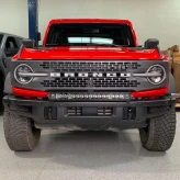 Grimm Offroad GOR10407 2021+ Ford Bronco Steel Front Bumper 30 Inch Light Bar Mount