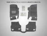 BedRug BRJK07F2 Front Floor Liner for Jeep Wrangler JK 2 door 2007-2016