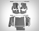 BedRug BTTJ97R BedTred Rear 4 Piece Floor Liner for Jeep Wrangler TJ 1997-2006