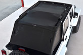 SpiderWebShade ShadeCage Mounted on Jeep JK 4 Door