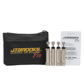 JT Brooks Automatic Tire Deflators Set of 4 with Directions and Carrying Case