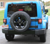 JW Speaker Tail Lights Mounted and Illuminated on Wrangler JK