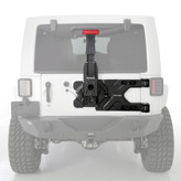 Smittybilt 2843 SRC Heavy Duty Pivot Rear Tire Carrier for Jeep Wrangler JK 2007-2018