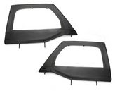 Rugged Ridge Front Upper Soft Doors | Black (Wrangler JK 2007-2018)