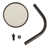 Rugged Ridge 11025.23 Round Trail Mirror Single for Jeep Wrangler JL 2018+