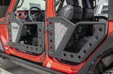 DV8 Offroad RDJL-01 Rock Doors with Perforated Aluminum Mesh Screens for Jeep Wrangler JL 4 Door 2018+