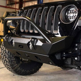 Motobilt MB1090F-S-1094 Front Hammer Series Bumper with Stinger & Skid Plate for Jeep Wrangler JL 2018+