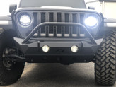 Motobilt MB1090F-S-1094 Front Hammer Series Bumper with Stinger & Skid Plate for Jeep Wrangler JL 2018+