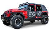 DV8 Offroad HDJL-01 Aluminum Half Doors with Screens for Jeep Wrangler JL & Gladiator JT 2018+