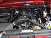 Air Filter Shown Under Hood of 3.8L Jeep Wrangler