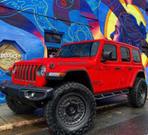 Rock Hard 4x4 RH-80106 Patriot Series Tube Slider Rocker Guards Angled Down for Jeep Gladiator JT 2020+