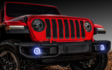 Oracle Lighting 1215-001 Waterproof LED Fog Light Halo Kit in White for Jeep Wrangler JL 2018+