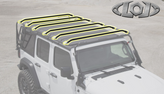 LoD Offroad JCM0791 Destroyer Base Rack Crossmember Kit for Jeep Wrangler JK & JL 4 Door 2007+