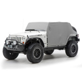 Smittybilt 1069 Cab Cover with Door Flaps in Gray for Jeep Wrangler JK 4 Door 2007-2018