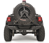 Fab Fours JL2070-1 Slant Back Tire Carrier for Jeep Wrangler JL 2018+