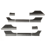 Rugged Ridge 11615.11 Steel Body Armor Cladding for Jeep Wrangler JK 2 Door 2007-2018