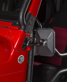 Rugged Ridge 11025.22 Square Stubby Mirror Pair for Jeep Wrangler TJ & JK 1997-2018