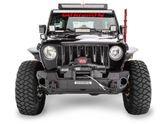 Go Rhino 230111T Trailline Winch Ready Front Stubby Bumper for Jeep Wrangler JK, JL & Gladiator JT 2007+