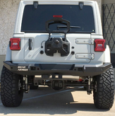 Road Armor 5183R1B Stealth Full Width Rear Bumper with Tire Carrier Provision for Jeep Wrangler JL 2018+