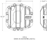 B&M Racing 12313 Nodular Iron Rear D44 Diff Cover for Jeep Wrangler JL Rubicon 2018+