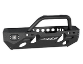 Aries 2082056 TrailChaser Front Bumper with Brush Guard & LED Corners for Jeep Wrangler JK 2007-2018
