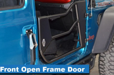 MetalCloak 4200 Aluminum Open Frame Front Tube Doors for Jeep Wrangler JL & Gladiator JT 2018+