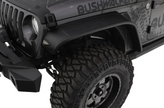 Bushwacker 10101-07 Flat Style Front Fender Flares for Jeep Wrangler JL Sport/Sahara 2018+