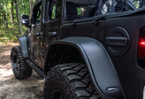 Bushwacker 10100-07 Rear Flat Fender Flares for Jeep Wrangler JL 4 Door 2018+