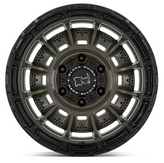 Black Rhino BR002EB17905012N Legion Wheel 17x9 5x5 Olive Drab with Black Lip