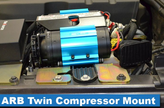 MetalCloak 3152 ARB Twin Air Compressor Mount for Jeep Wrangler JK 2007-2018