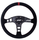 PRP Seats Flat Steering Wheel in Suede or Leather