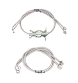 Synergy 8866-02 Front & Rear Stainless Braided Brake Line Kit for Jeep Gladiator JT 2020+