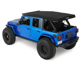 Bestop 54726-35 Supertop Squareback Soft Top in Black Diamond for Jeep Wrangler JL 4 Door 2018+