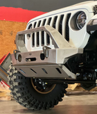 Motobilt MB1203 Bolt-On Fabricated Bull Bar for Front Crusher Bumpers for Jeep Wrangler JK, JL & Gladiator JT 2007+