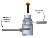 Rock Jock RJ-107101-101 Adjustable Front Bump Stop Kit for Jeep Wrangler JK, JL & Gladiator JT 2007+