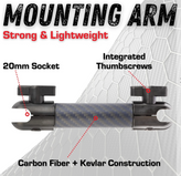 Bulletpoint Mounting Solutions Diablo M6 Magnetic Single 20mm Ball Dash Phone Mount for Jeep Wrangler JK 2011-2018