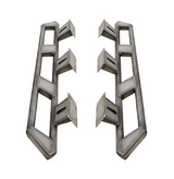 Motobilt MB1158-JKU Frame Mounted Rocker Guards for Jeep Wrangler JK 4 Door 2007-2018